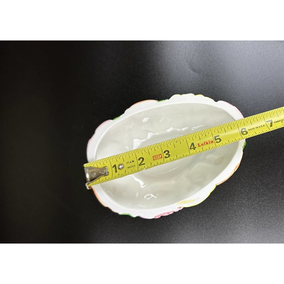 Vintage Ceramic Easter Egg Trinket Box Candy Dish By Cheryl Johnson E & R Japan - Picture 9 of 10